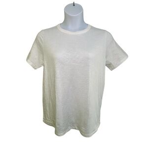 Old Navy Everywear Women’s White T-shirt Short Sleeve Casual Sz Large Tall